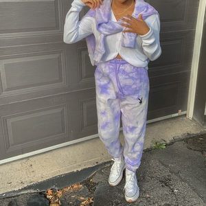 Tie die purple set tomboy collection
